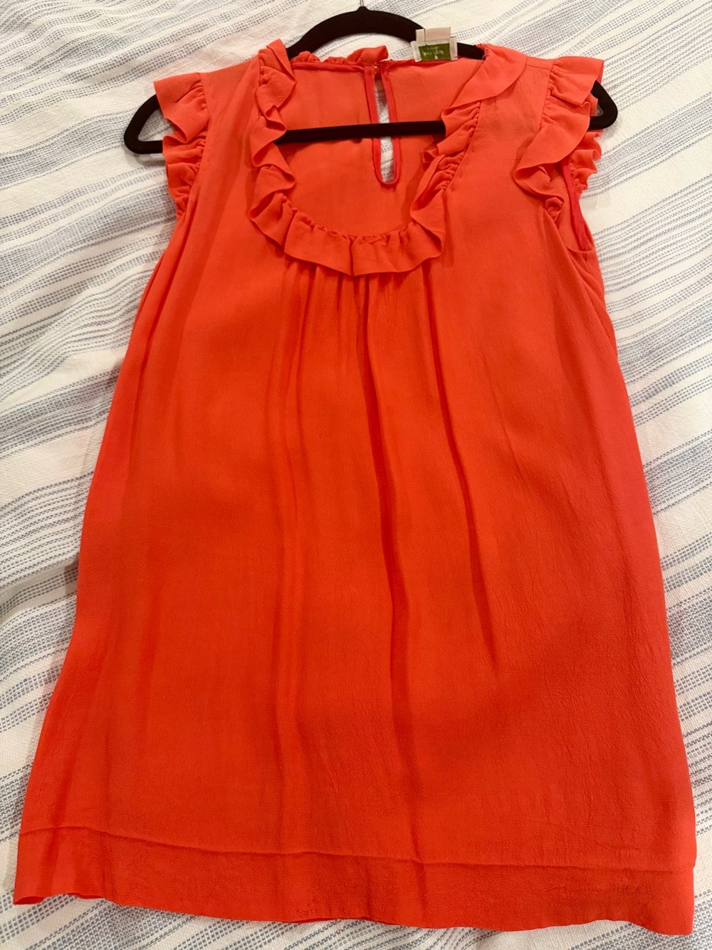Kate Spade Ruffled Sleeveless Women’s Top in Coral size small